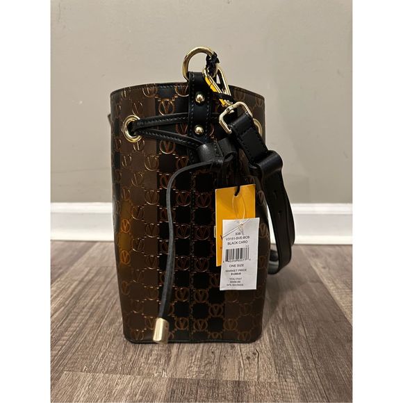 VALENTINO BY MARIO VALENTINO Leather Monogram Two-Tone Crossbody Bag $1095 - Picture 9 of 12